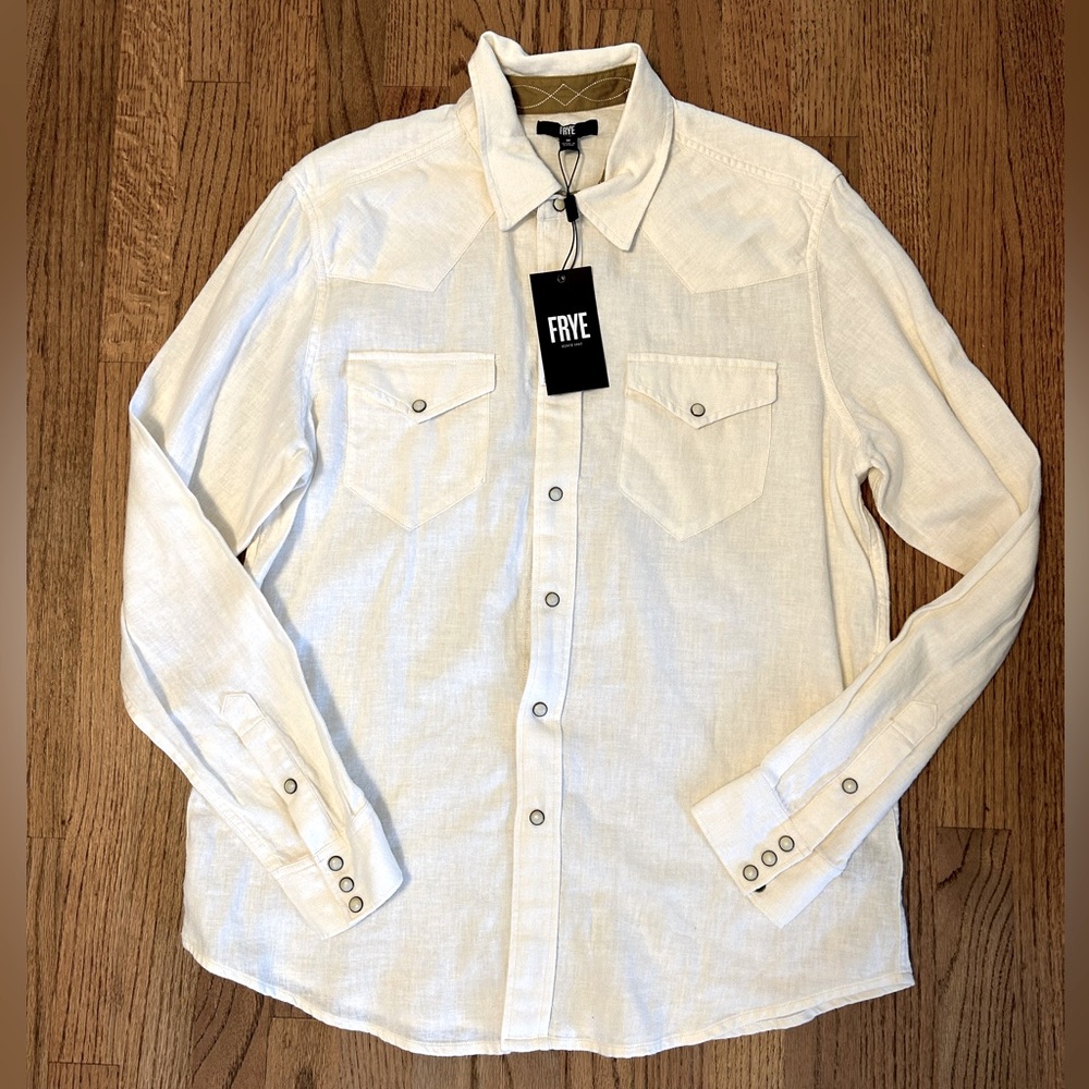 NWT Frye Men’s button down shirt